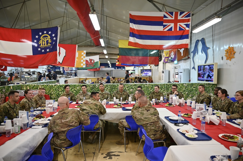 AFCENT leadership visit Kandahar Airfield