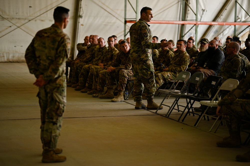 AFCENT leadership visit Kandahar Airfield