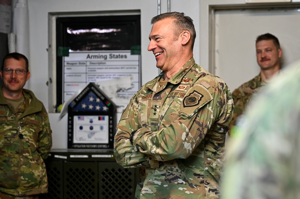 AFCENT leadership visit Kandahar Airfield