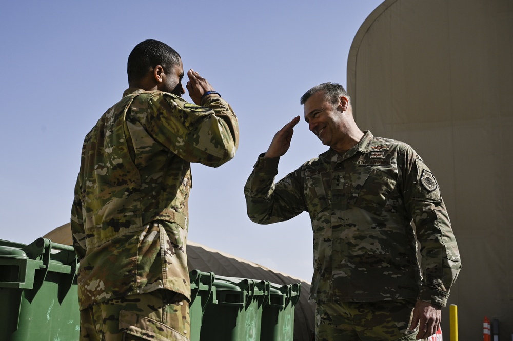 AFCENT leadership visit Kandahar Airfield