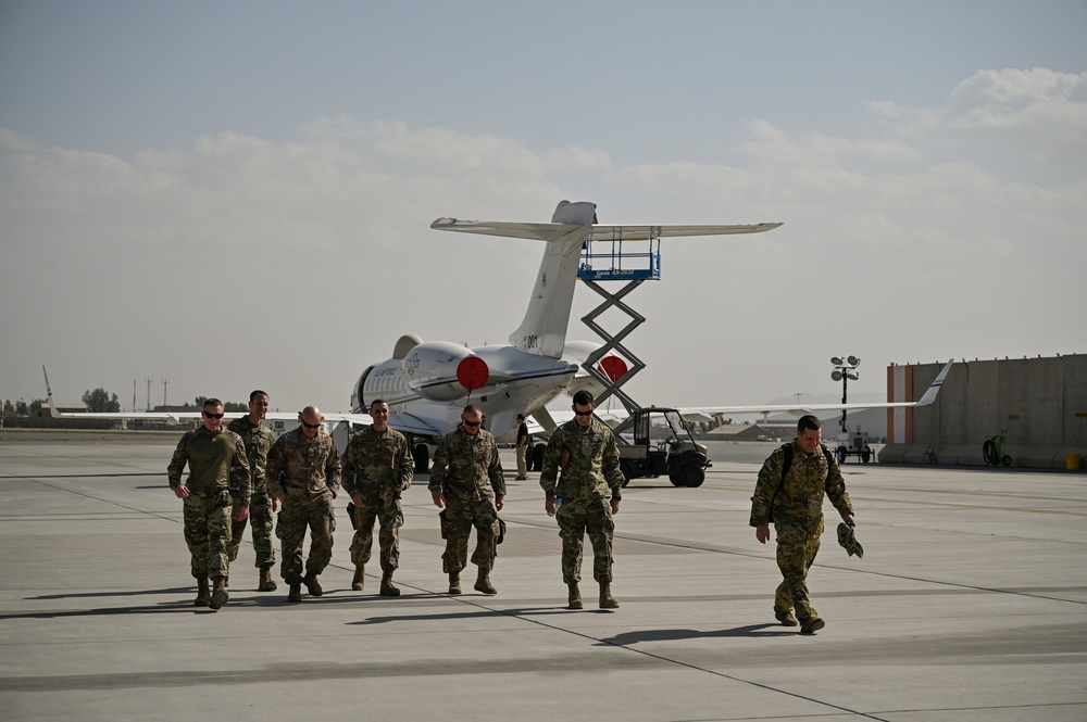 AFCENT leadership visit Kandahar Airfield