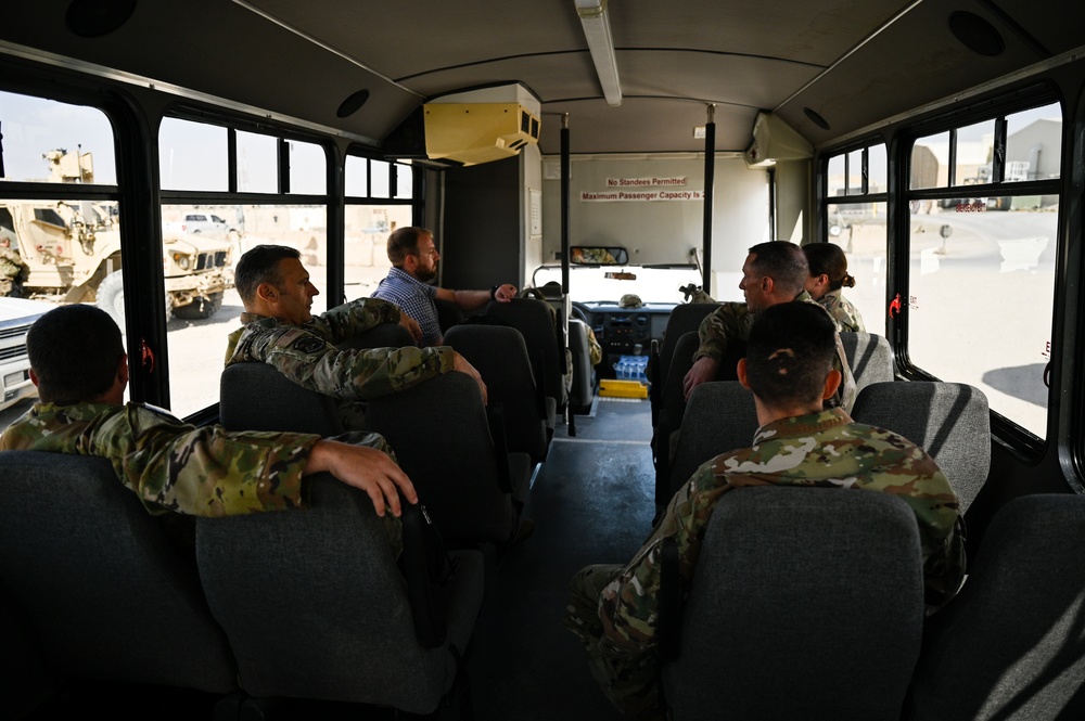 AFCENT leadership visit Kandahar Airfield