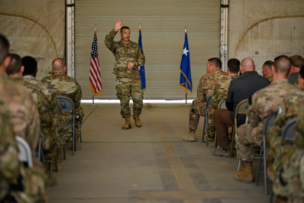 AFCENT leadership visit Kandahar Airfield