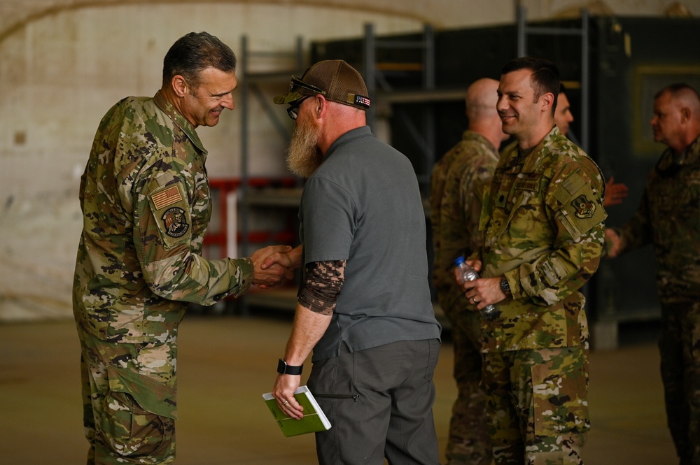 AFCENT leadership visit Kandahar Airfield