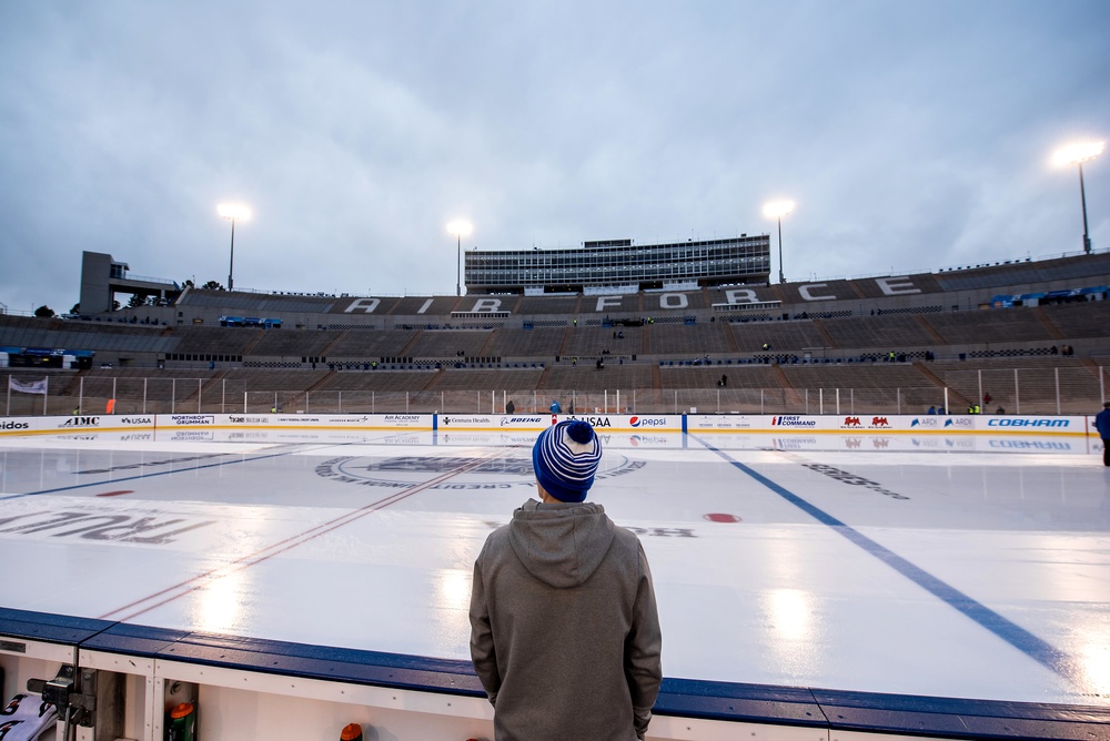 Faceoff at Falcon Stadium