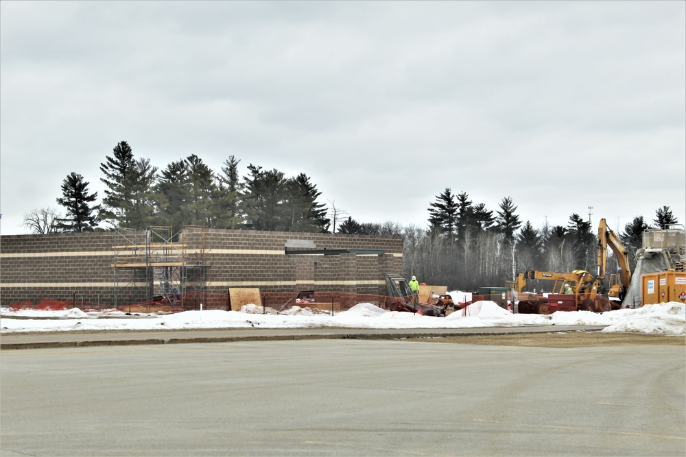 Construction of five new simulations buildings continues at Fort McCoy