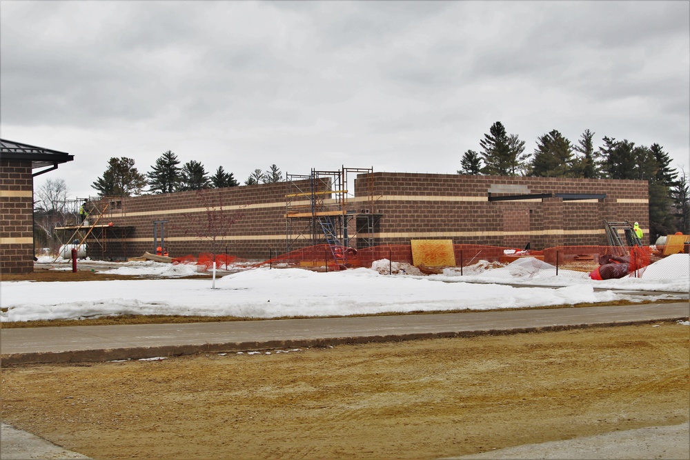 Construction of five new simulations buildings continues at Fort McCoy