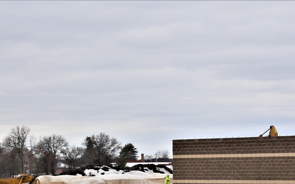 Construction of five new simulations buildings continues at Fort McCoy