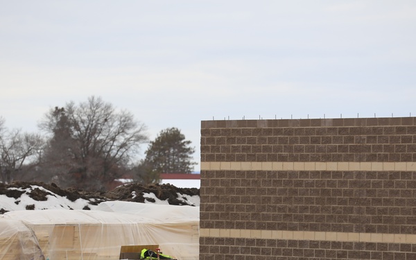 Construction of five new simulations buildings continues at Fort McCoy