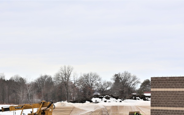 Construction of five new simulations buildings continues at Fort McCoy