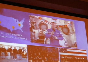 Future Soldier Swearing in Ceremony from space