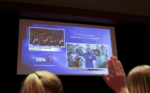 Oath of Enlistment conducted from space