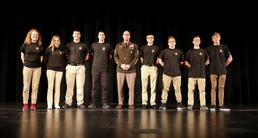 Army Reserve CSM with future Army Reserve Soldiers