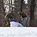 Cold-Weather Operations Course Class 20-03 students build Arctic tents during training at Fort McCoy