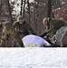 Cold-Weather Operations Course Class 20-03 students build Arctic tents during training at Fort McCoy