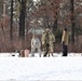 Cold-Weather Operations Course Class 20-03 students build Arctic tents during training at Fort McCoy