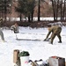 Cold-Weather Operations Course Class 20-03 students build Arctic tents during training at Fort McCoy