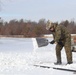 Cold-Weather Operations Course Class 20-03 students build Arctic tents during training at Fort McCoy