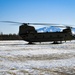 CH-47 Chinook landing during Arctic Edge