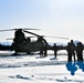 CH-47 Chinook landing during Arctic Edge