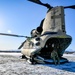 CH-47 Chinook landing during Arctic Edge