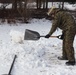 Cold-Weather Operations Course Class 20-03 students build Arctic tents during training at Fort McCoy