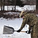 Cold-Weather Operations Course Class 20-03 students build Arctic tents during training at Fort McCoy