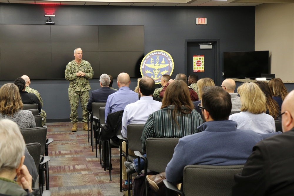 Navy Surgeon General Visits Naval Medical Research Unit Dayton