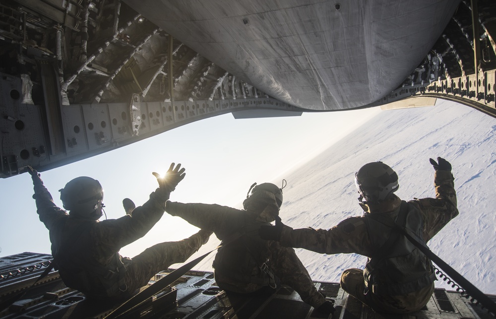 144th Airlift Squadron provides rescue resupply for Arctic Eagle 2020