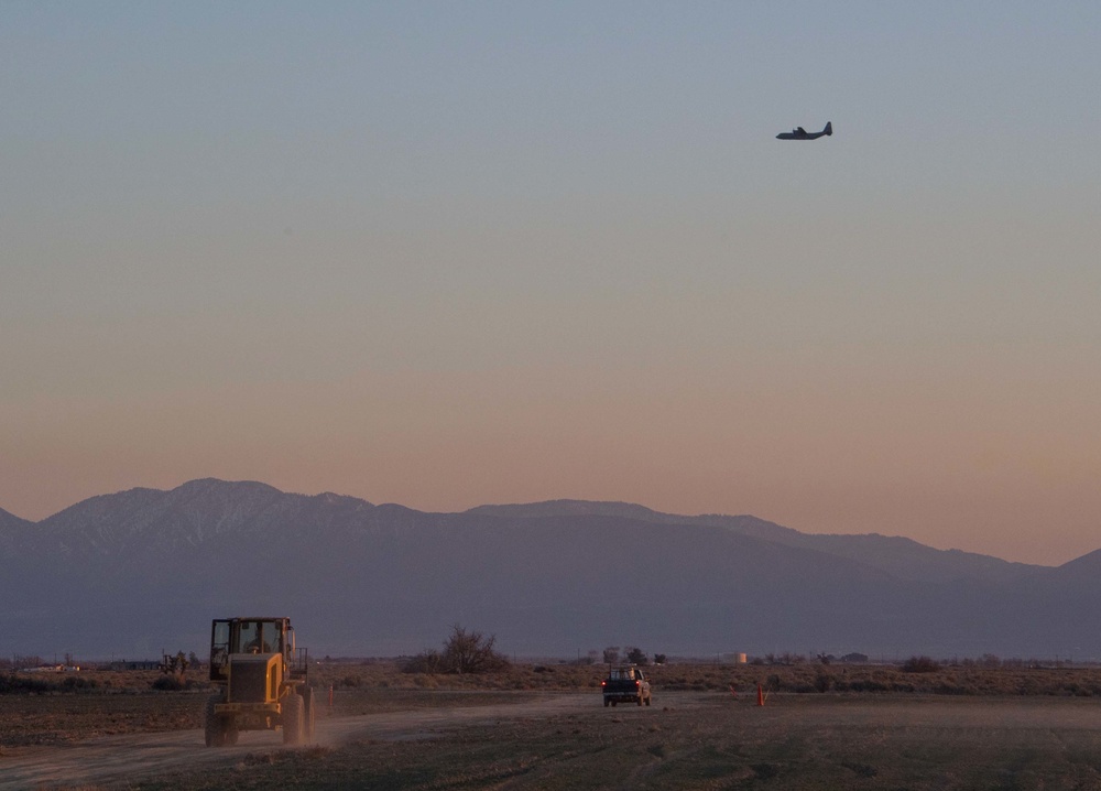146th Airlift Wing performs pallet drop training