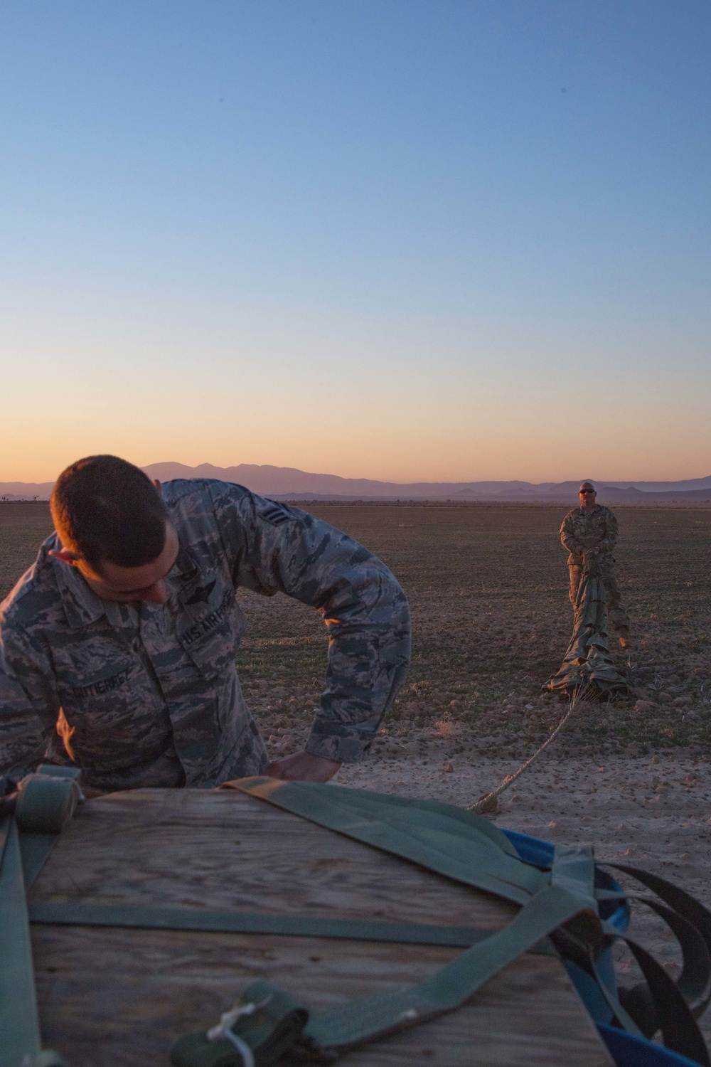 146th Airlift Wing performs pallet drop training