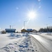 Long shot Eielson Air Base entry sign