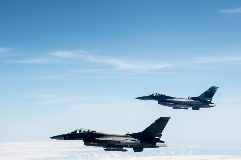 KC-135 Refuels Red Air during Cope North 20