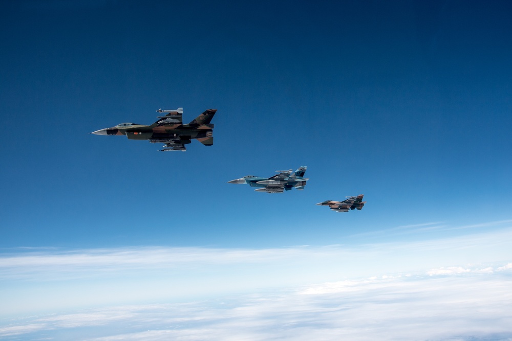 KC-135 Refuels Red Air during Cope North 20