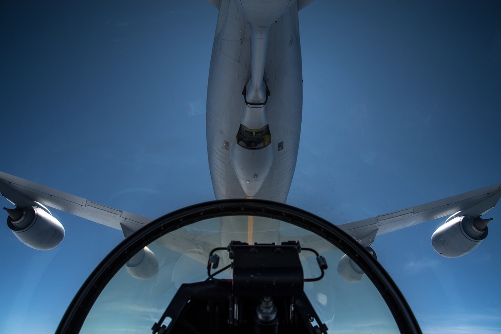 KC-135 Refuels Red Air during Cope North 20