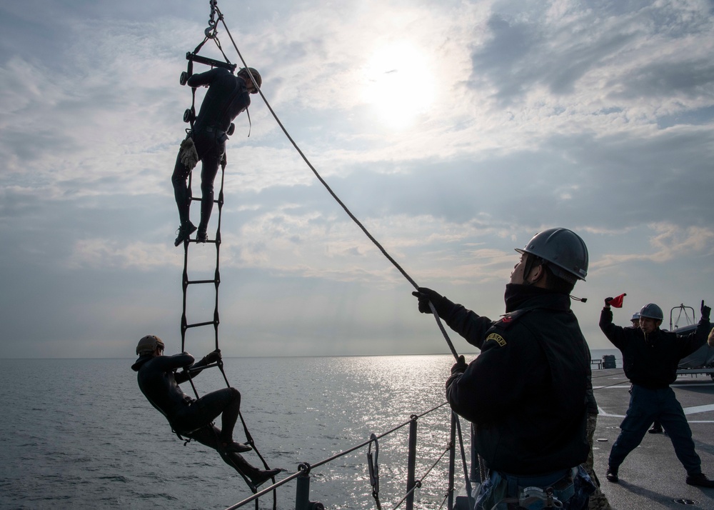 MINE Warfare Exercise with EODMU1 and JMSDF