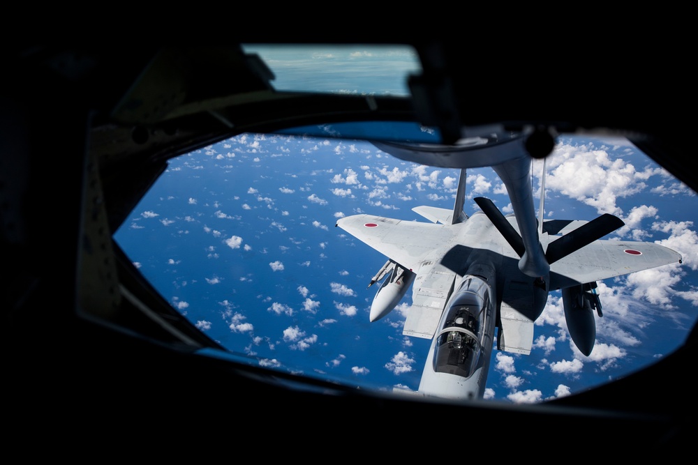 KC-135 Refuels Red Air During Cope North 20