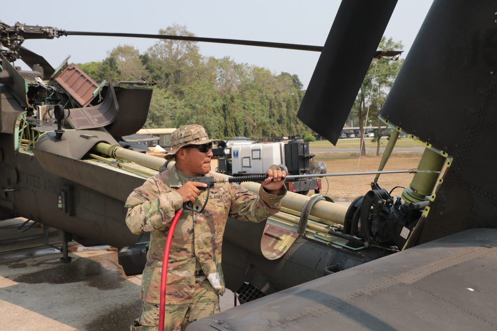 Cobra Gold 20: US Army conducts aircraft maintenance in Phitsanulok