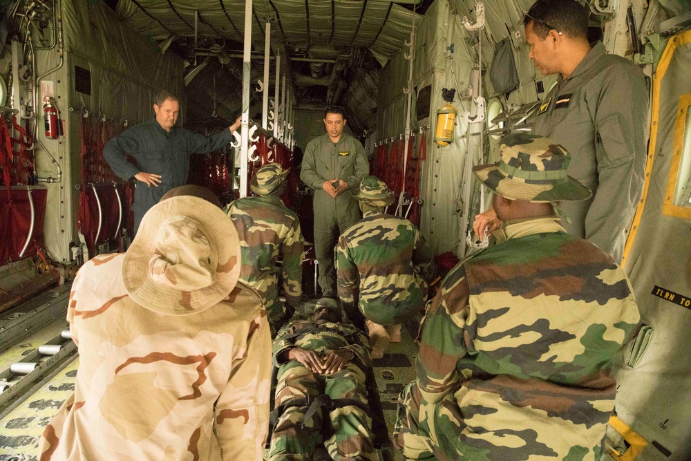 African forces train for casualty evacuation at Flintlock 20