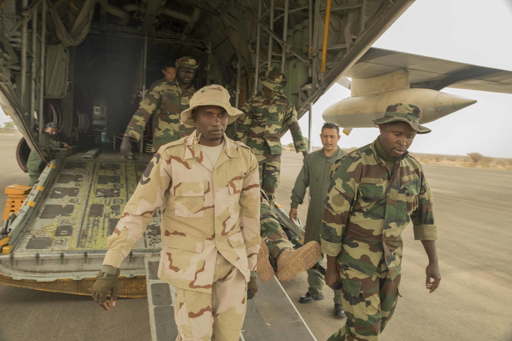 African forces train for casualty evacuation at Flintlock 20