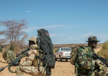 African forces train on vehicle intercept at Flintlock 20
