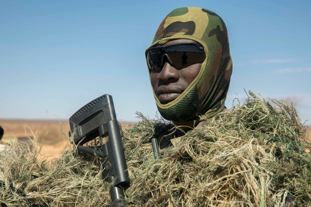 African forces train on vehicle intercept at Flintlock 20