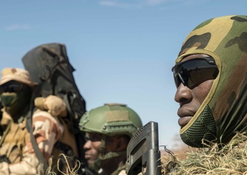 African forces train on vehicle intercept at Flintlock 20
