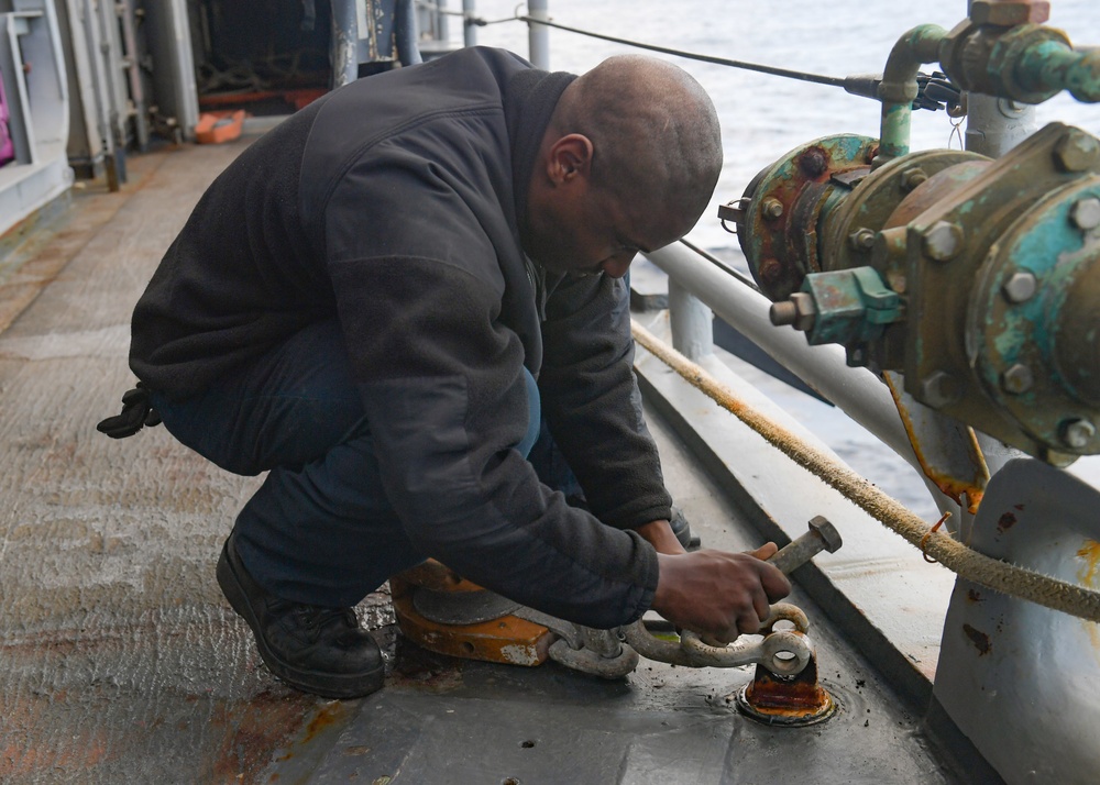 San Jacinto Conducts Operations in the Atlantic