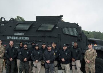 4th SFS Provides Goldsboro Police Department with MRAP Training, Build Relationship