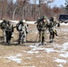 Cold-Weather Operations Course Class 20-03 students practice snowshoeing, ahkio sled use