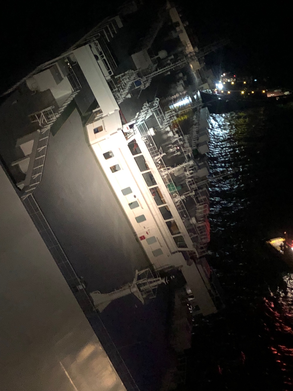 Coast Guard responds to MV Golden Ray in St. Simons Sound