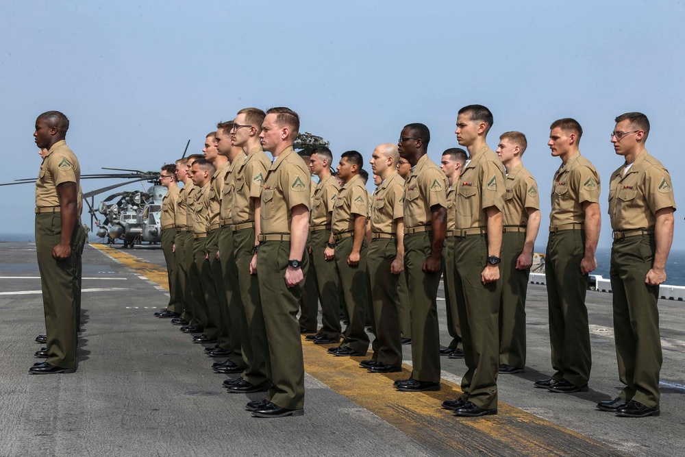 26th MEU Lance Cpl. Seminar Graduation aboard USS Bataan