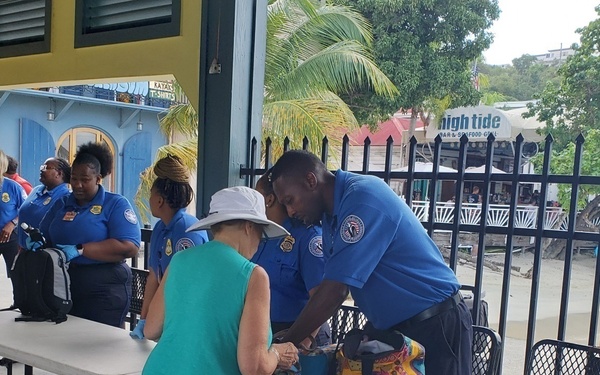 Coast Guard, federal agencies conduct multi-agency operation at U.S. Virgin Islands ferry terminals in Saint Thomas, St. Croix