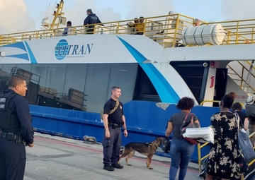 Coast Guard, federal agencies conduct multi-agency operation at U.S. Virgin Islands ferry terminals in Saint Thomas, St. Croix